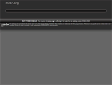 Tablet Screenshot of mcsr.org